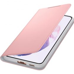   Samsung EF-NG996PPEGEW gyári LED View Cover Samsung Galaxy S21 Plus oldalra nyíló tok, rózsaszín