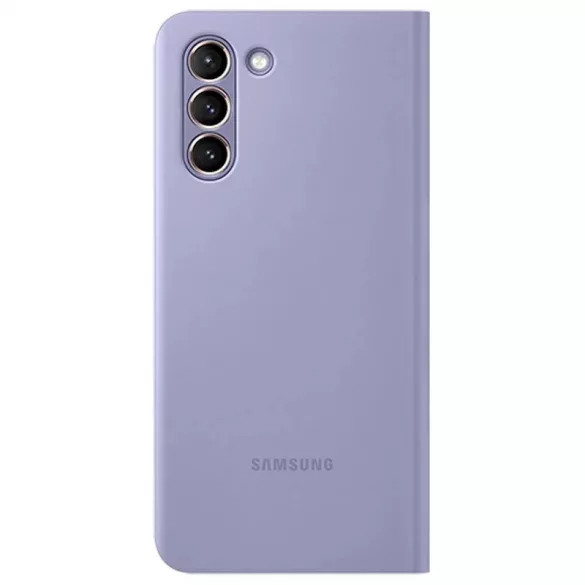 Samsung EF-NG996PVEGEE gyári LED View Cover Samsung Galaxy S21 Plus oldalra nyíló tok, lila