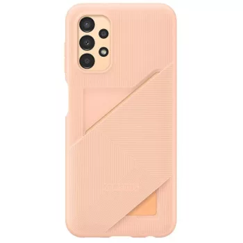   Samsung gyári Card Slot Cover Samsung Galaxy A13 4G (EF-OA135TPE) kártyatartós hátlap, tok, barack