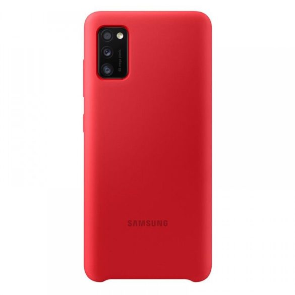 Samsung gyári Silicone Cover Samsung Galaxy A41 szilikon (EF-PA415TRE2) hátlap, tok, piros