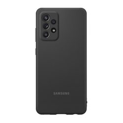   Samsung gyári Silicone Cover Samsung Galaxy A52/A52 5G/A52s (EF-PA525TBE) hátlap, tok, fekete