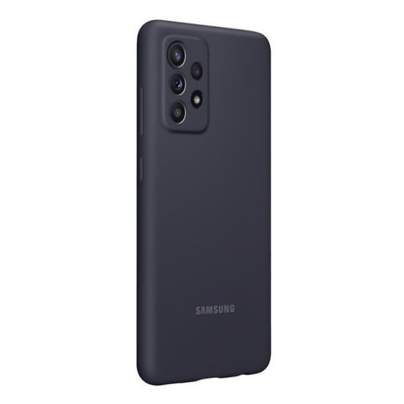Samsung gyári Silicone Cover Samsung Galaxy A52/A52 5G/A52s (EF-PA525TBE) hátlap, tok, fekete