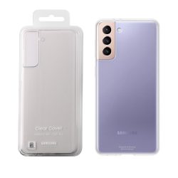   Samsung Clear Cover Samsung Galaxy S21 Plus gyári hátlap, tok, átlátszó