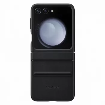   Samsung EF-VF731PBEGWW Z Flip 5 F731, patentos ECO-bőr tok, fekete