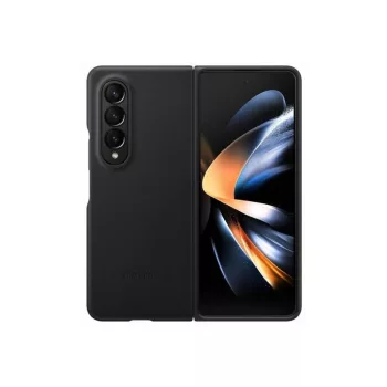   Samsung gyári Leather Cover Samsung Galaxy Z Fold 4 (EF-VF936LBE) eredeti bőr hátlap, tok, fekete