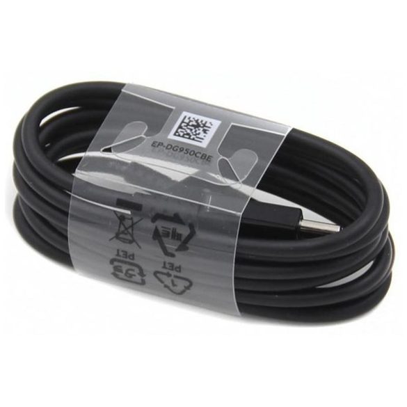 Samsung EP-DG950CBE USB/USB-C adat és töltőkábel, 1.2m, (doboz nélküli), fekete
