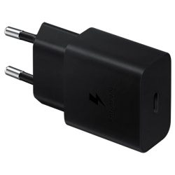   Samsung EP-T1510EBE USB-C gyári hálózati töltő, gyorstöltő adapter, 15W, (doboz nélküli), fekete