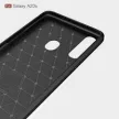 Carbon Case Flexible Samsung Galaxy A20s hátlap, tok, fekete
