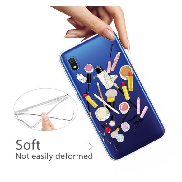 Slim Case Art Samsung Galaxy A10 szilikon hátlap, tok, smink, mintás, átlátszó