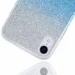Glitter Case Huawei P40 Lite E/Y7P hátlap, tok, ezüst-kék
