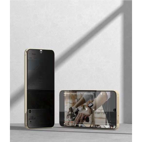 Ringke Tg Samsung Galaxy S23 Privacy kijelzővédő üvegfólia, átlátszó