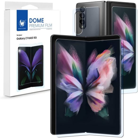 Whitestone Premium Samsung Galaxy Z Fold 3 kijelzővédő fólia, átlátszó
