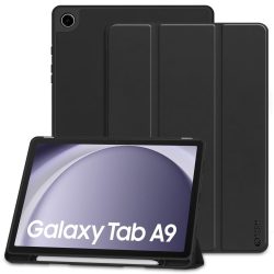   Tech-Protect Sc Pen Samsung Galaxy Tab A9 8.7" X110/X115 oldalra nyíló okos tok, érintőceruza tartóval, fekete