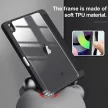 Infiland Crystal Case iPad Air 4 (2020) oldalra nyíló tok, fekete
