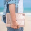 Infiland Crystal Case iPad Air 4 10.9" (2020) oldalra nyíló tok, rózsaszín