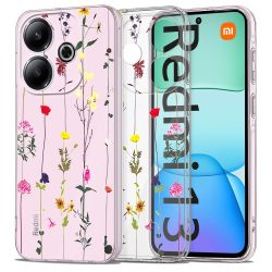   Tech-Protect Flexair Garden Floral Xiaomi Redmi 13 szilikon hátlap, tok, mintás-átlátszó