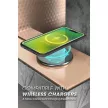 Supcase Unicorn Beetle iPhone 14 Plus szilikon ütésálló tok + övcsipesz + előlap, zöld
