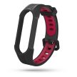 Tech-Protect Armour Xiaomi Mi Smart Band 5/6/6 NFC szilikon szíj, fekete-piros