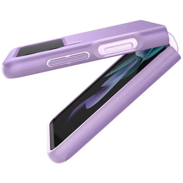 Spigen Thin Fit Shiny Samsung Galaxy Z Flip 3 hátlap, tok, lila