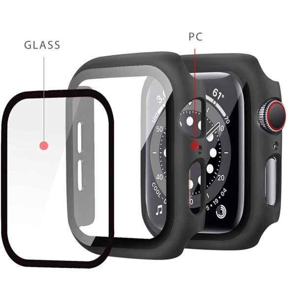 Tech-Protect Defense 360 Apple Watch 7 41mm kijelző+óravédő, fekete