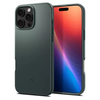   Spigen Thin Fit Mag iPhone 16 Pro Max Magsafe hátlap, tok, zöld