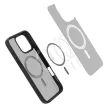 Spigen Ultra Hybrid MAG iPhone 16 Pro MagSafe hátlap, tok, átlátszó-fekete