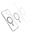 Spigen Ultra Hybrid MAG iPhone 16 MagSafe hátlap, tok, átlátszó-fekete