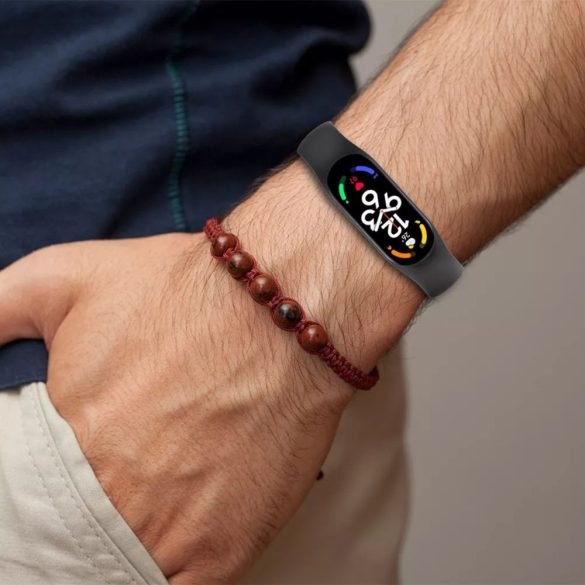 Tech-Protect Iconband Xiaomi Mi Smart Band 5/6/6/NFC/7 szilikon szíj, fekete