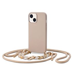 Tech-Protect Icon Chain iPhone 14 hátlap, tok, bézs