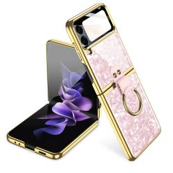   Tech-Protect Mood Ring Samsung Galaxy Z Flip 4 hátlap, tok, rózsaszín-arany