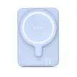 Tech-Protect PB10 Lifemag Magsafe Powerbank Magsafe kompatibilis hordozható külső akkumulátor és vezeték nélküli töltő, 5000 mAh, 15W, világoskék