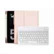 Tech-Protect Smartcase Pen iPad 10.9", 10. gen.(2022) oldalra nyíló okos tok, érintőceruza tartóval, billentyűzettel, rózsaszín