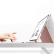 Tech-Protect Smartcase Pen iPad 10.9", 10. gen.(2022) oldalra nyíló okos tok, érintőceruza tartóval, billentyűzettel, rózsaszín