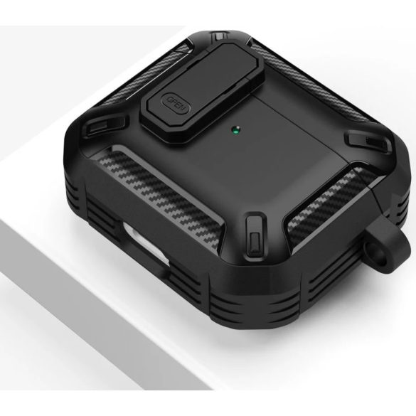 Tech-Protect X-Cabrio Apple Airpods Pro 1/2 szilikon tok, fekete