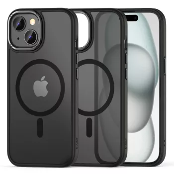   TECH-PROTECT hátlap, tok MAGMAT ”2” MAGSAFE IPHONE 15, fekete