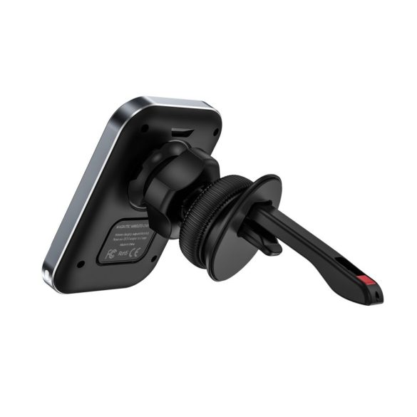 Tech-Protect MM15W-V2 Magnetic Magsafe Vent Car Mount Wireless Charger,Magsafe kompatibilis vezeték nélküli töltő és tartó, szellőzőrácsra, mágneses, 15W, fekete