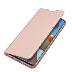   Dux Ducis Skin Pro Case Samsung Galaxy S21 FE oldalra nyíló tok, rozé arany