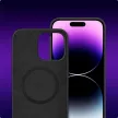 TECH-PROTECT hátlap, tok SILICONE MAGSAFE IPHONE 15 matt, fekete