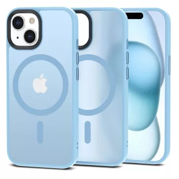   TECH-PROTECT hátlap, tok MAGMAT MAGSAFE IPHONE 15  SKY, kék