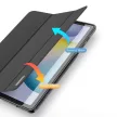 Dux Ducis Domo Series Samsung Galaxy Tab S6 Lite P610/P615 10.4 oldalra nyíló smart tok, fekete