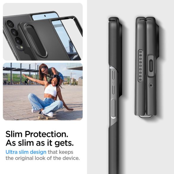 Spigen Airskin Samsung Galaxy Z Fold 4 hátlap, tok, fekete