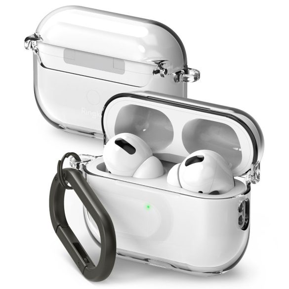 Ringke Hinge Apple Airpods Pro 1/2 ütésálló hátlap, tok, átlátszó