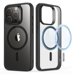   ESR CH Halolock Magsafe iPhone 15 Pro hátlap, tok, fekete-átlátszó