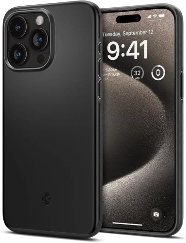 Spigen Thin Fit iPhone 15 Pro Max 6.7", fekete