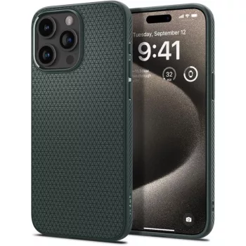 Spigen Liquid Air tok iPhone 15 Pro Max 6.7", zöld