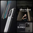 Spigen Ultra Hybrid tok iPhone 15 Pro 6.1" matt, fekete