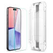 Spigen Glas.TR iPhone 15 Pro 6.1" iPhone 15 Pro 6.1" "EZ FIT" 2 db, átlátszó edzett üvegfólia AGL06892