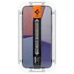 Spigen Glas.TR EZ Fit Privacy iPhone 15 2db betekintésgátló üvegfólia, felrakó kerettel