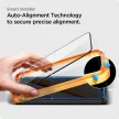 Spigen Alm Glass FC iPhone 15 6.1" iPhone 15 6.1" 2 db edzett üvegfólia, fekete keret