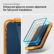 Spigen Alm Glass FC iPhone 15 6.1" iPhone 15 6.1" 2 db edzett üvegfólia, fekete keret
